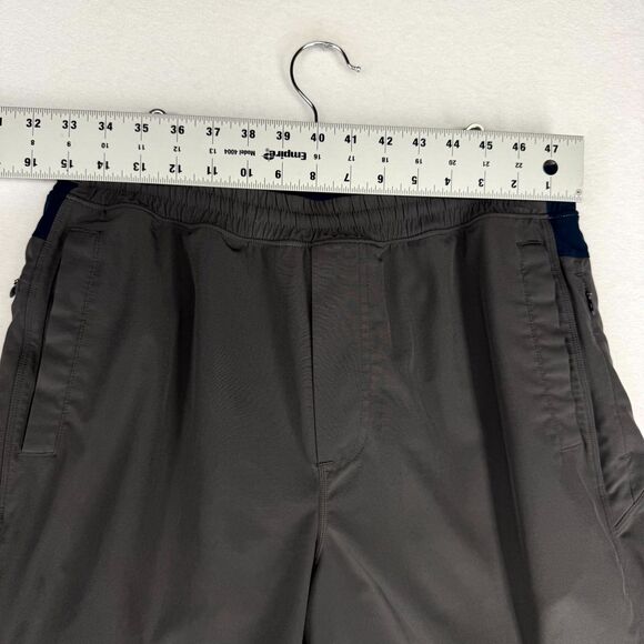 birddogs Lined Athletic Shorts Mens Gray Blue Elastic Waist Draw String Logo M - Picture 11 of 11
